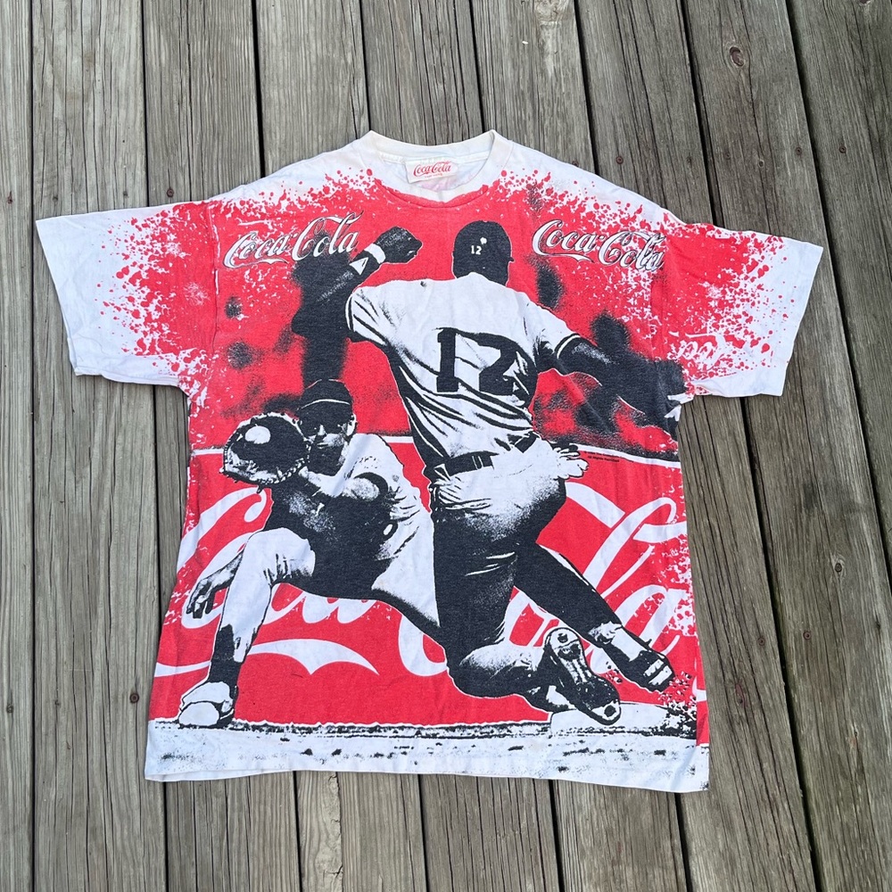 Vintage 1995 Coca-cola baseball t shirt